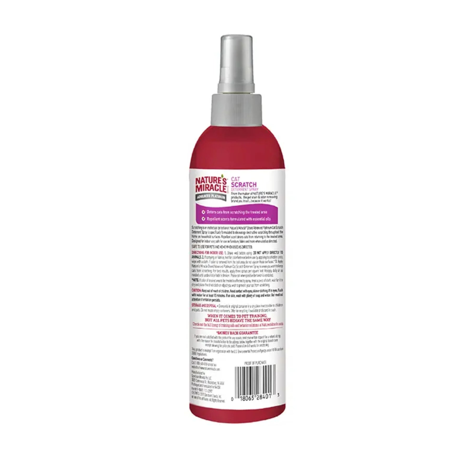 Nature's Miracle Advanced Platinum Cat Scratch Deterrent Spray 236mL