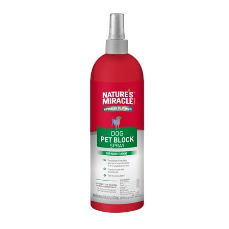 Nature's Miracle Advanced Platinum Dog Pet Block Repellent Spray 473mL