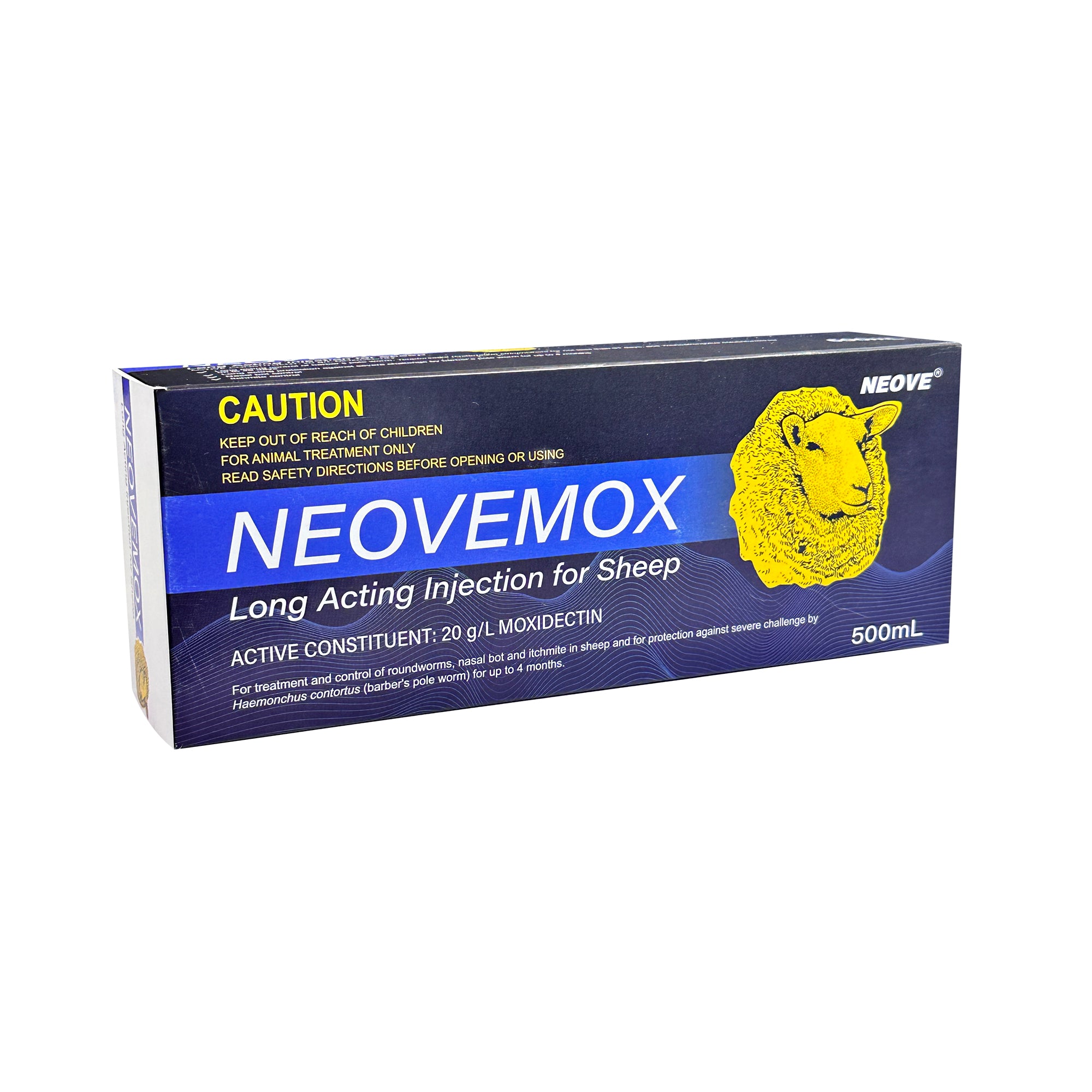 Neovemox (Moxidectin) Long Acting Injection for Sheep 500mL | vet-n-pet ...