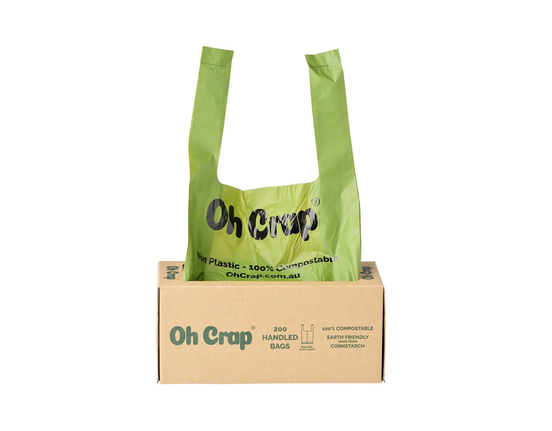 Oh Crap Compostable Dog Poop Bags with Handles