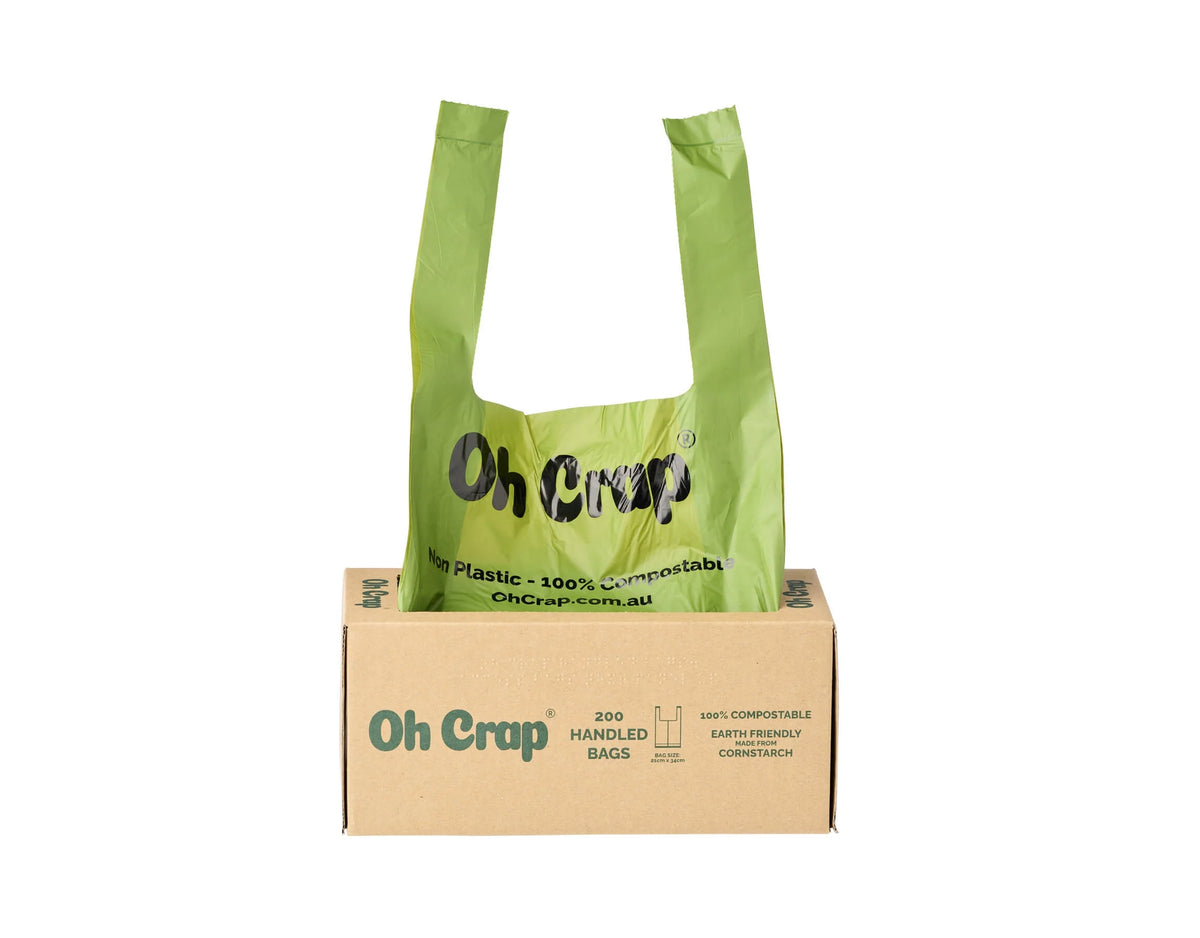 Oh Crap Compostable Dog Poop Bags with Handles