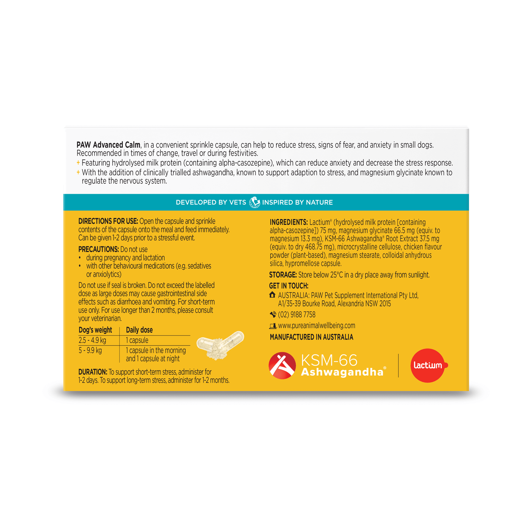 PAW Advanced Calm Stress & Anxiety Support for Dogs