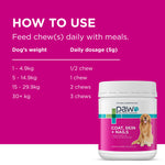 PAW Coat, Skin & Nails Multivitamin Chews 300g