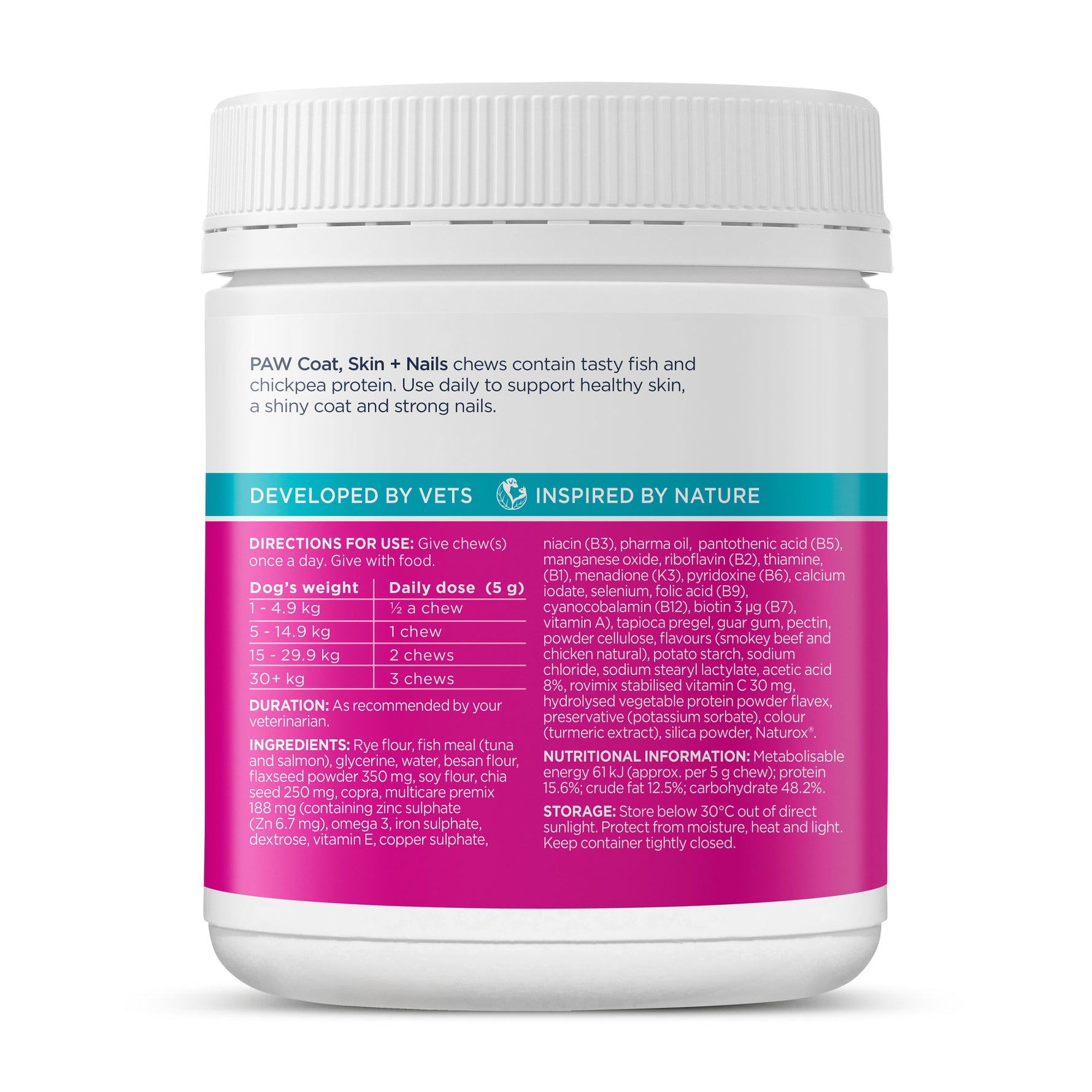 PAW Coat, Skin & Nails Multivitamin Chews 300g