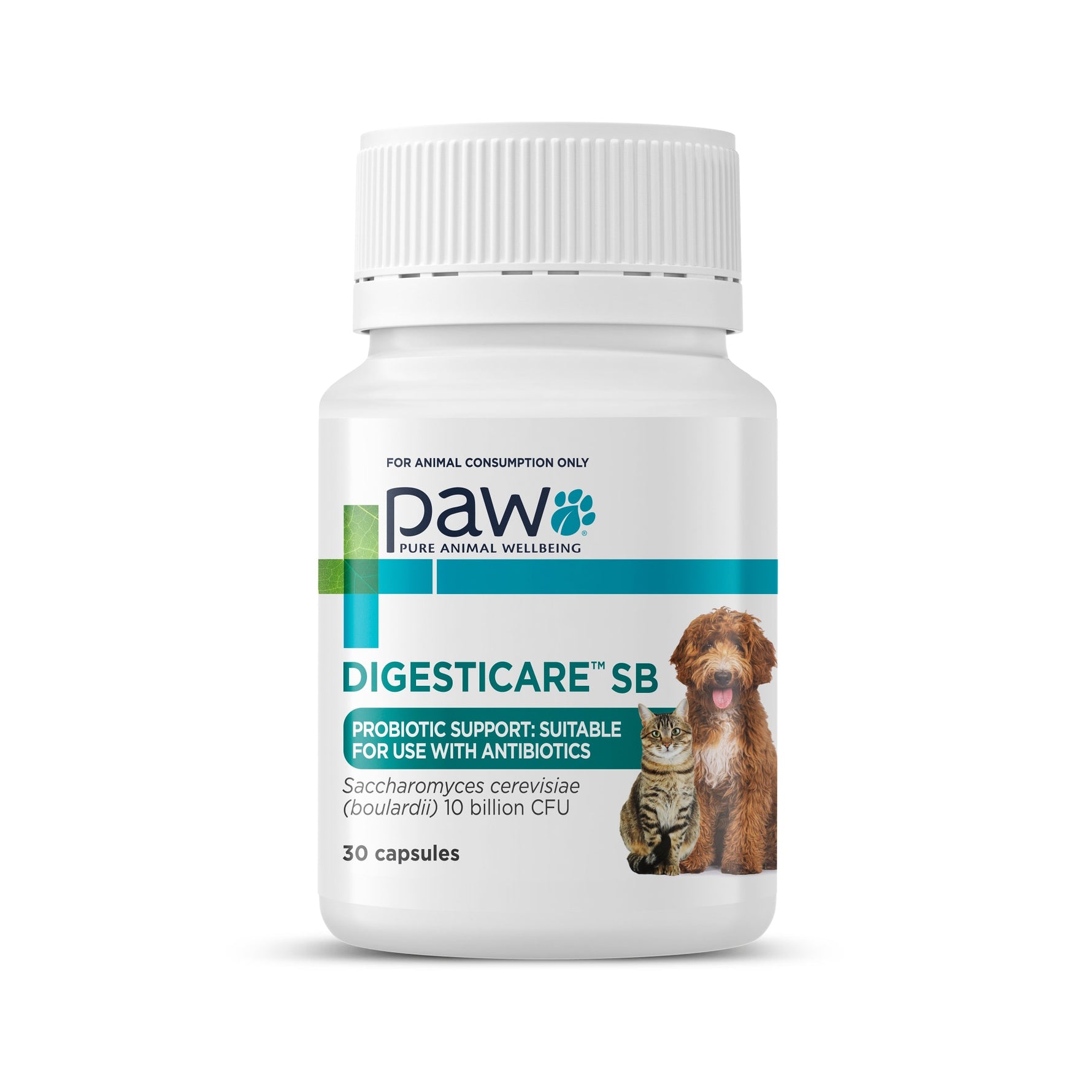 PAW Digesticare SB Veterinary Probiotic 30's