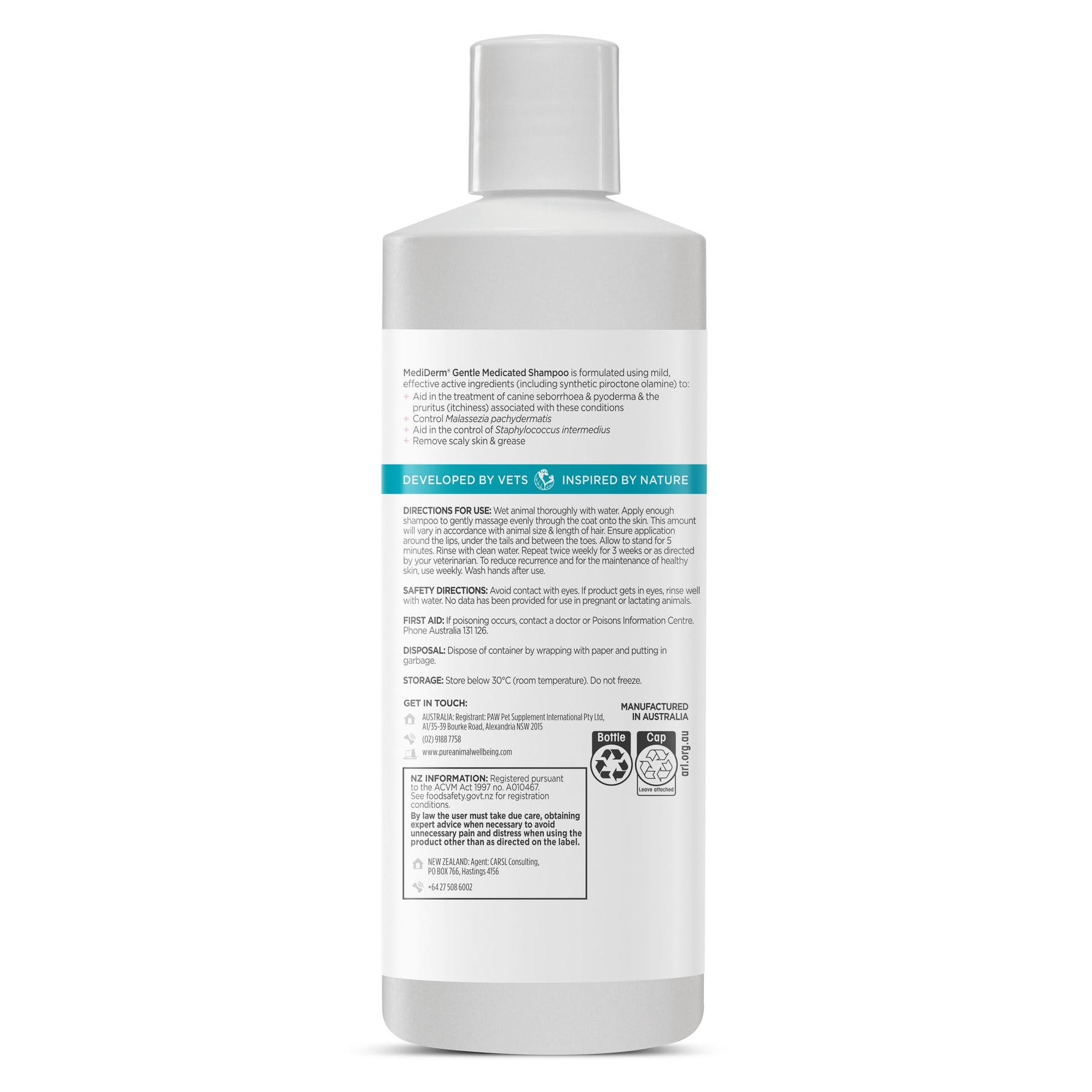 PAW MediDerm Gentle Medicated Shampoo for Dogs