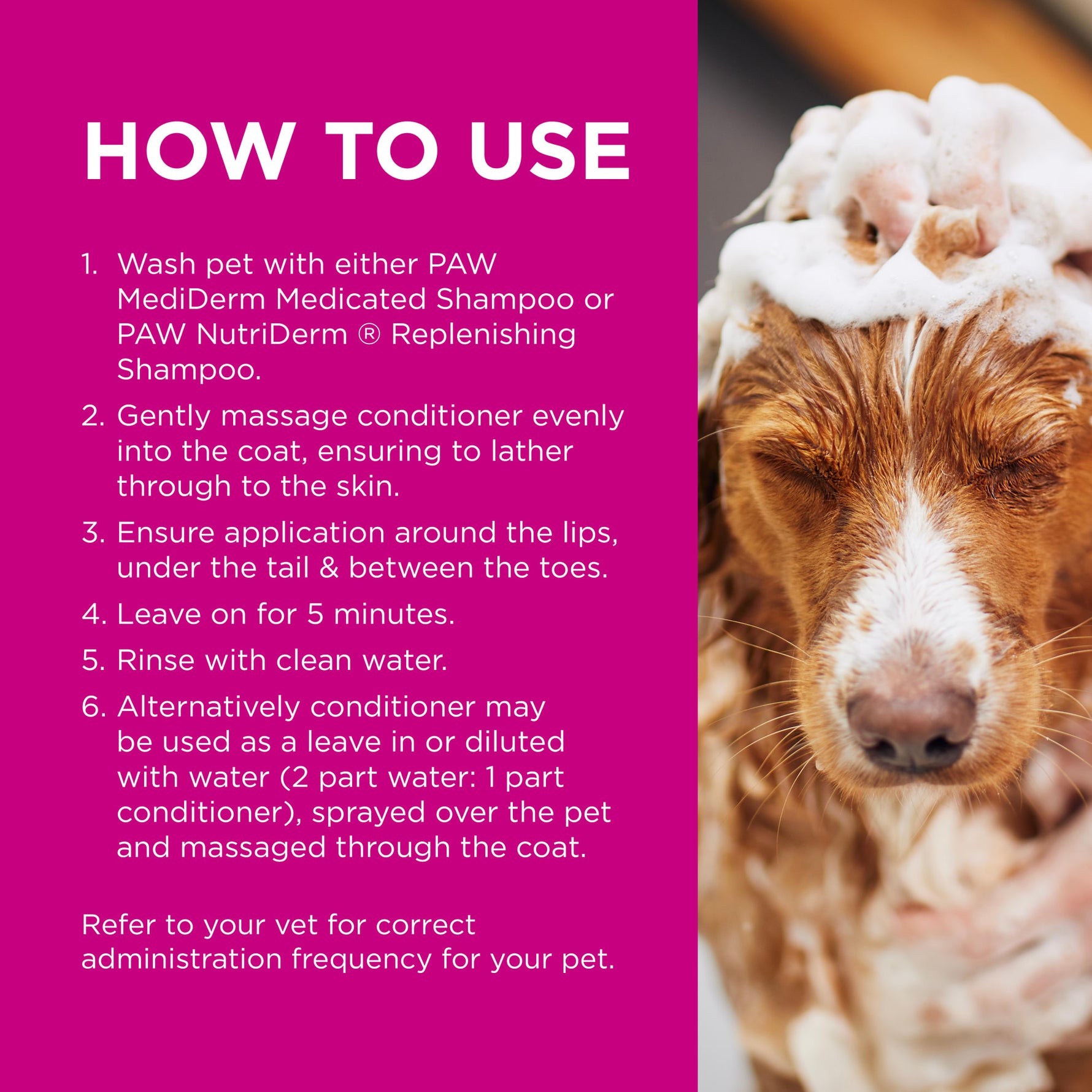 PAW NutriDerm Replenishing Conditioner for Dogs & Cats