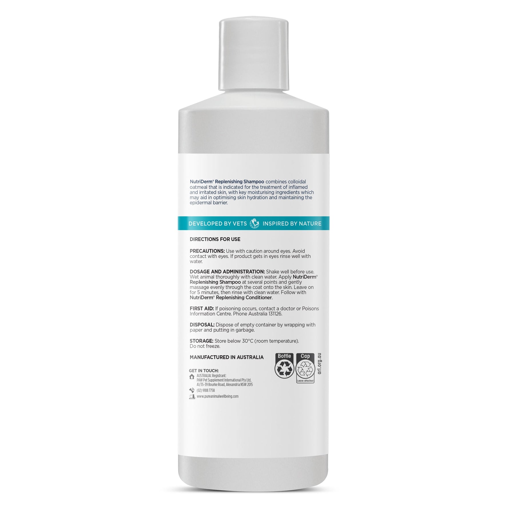 PAW NutriDerm Replenishing Shampoo for Dogs & Cats