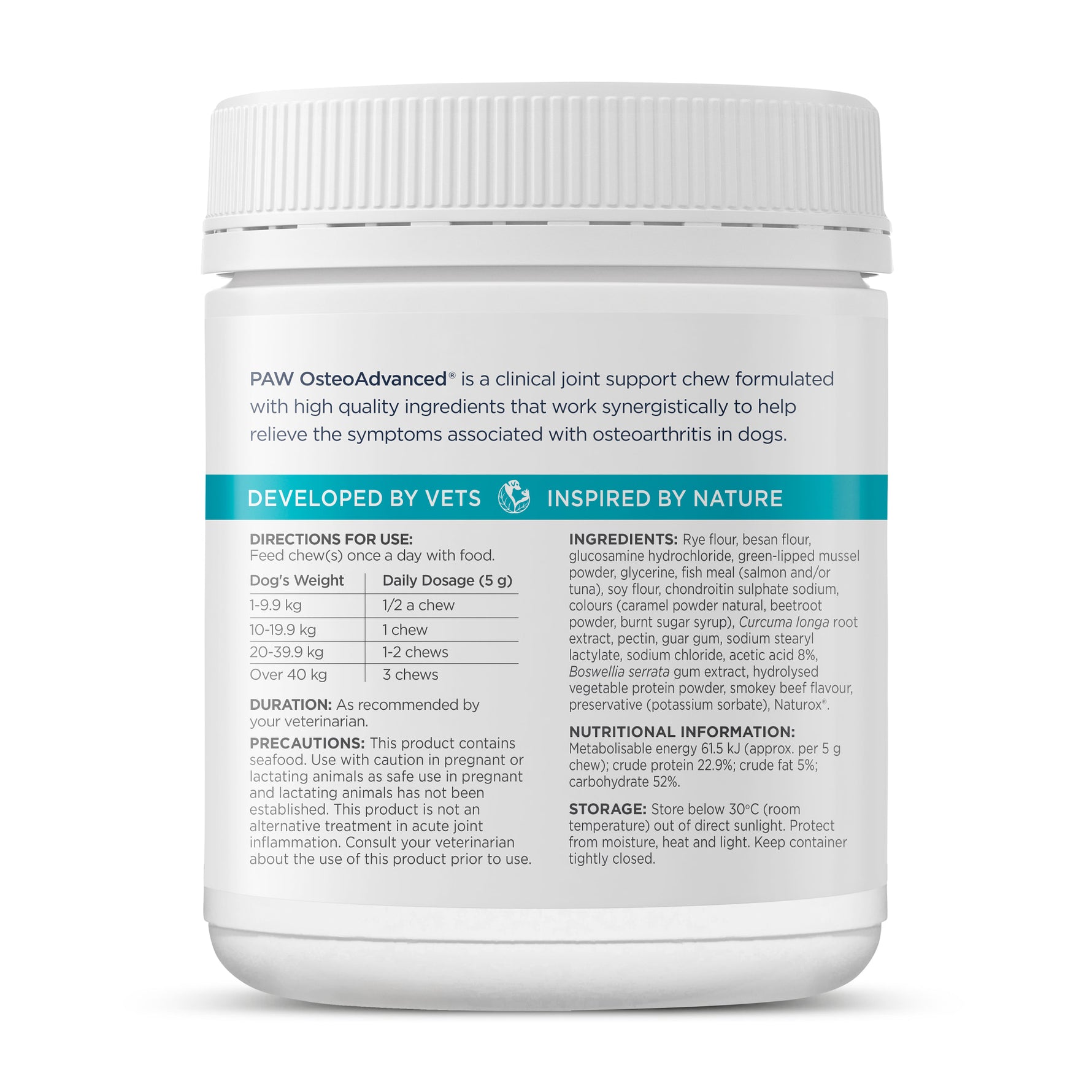 PAW OsteoAdvanced Chews 300g