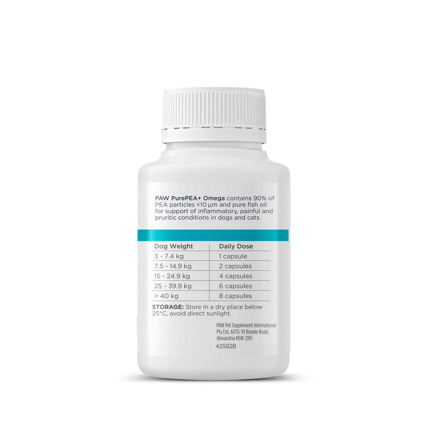PAW PurePEA + Omega for Dogs & Cats - 90 Capsules