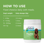 PAW Wellness + Vitality Multivitamin & Wholefood Chews 300g