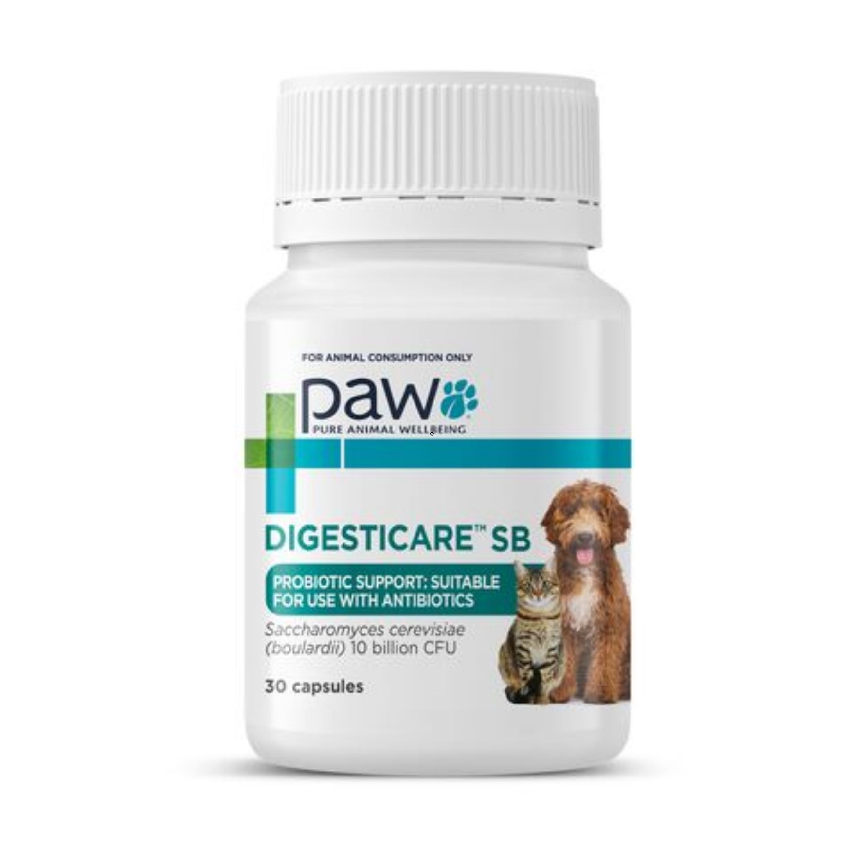 PAW Digesticare SB Veterinary Probiotic 30's