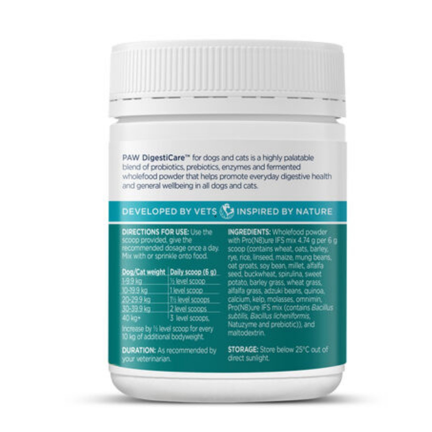 PAW DigestiCare Pre + Probiotic Support 143g
