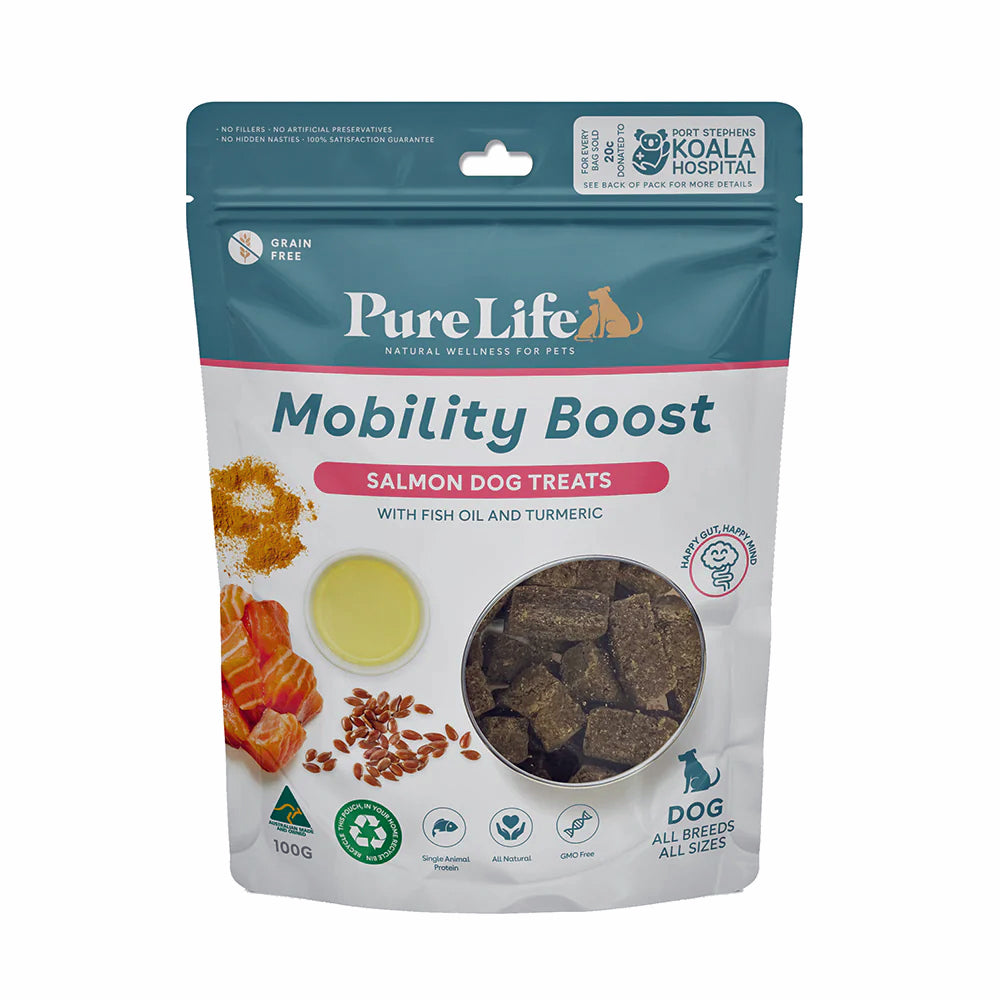 Pure Life Mobility Boost Salmon Dog Treats 100g