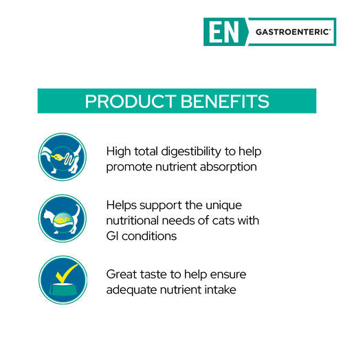 PRO PLAN Veterinary Diet Feline EN Gastrointestinal Chicken Pouches Wet Cat Food 85g x 10