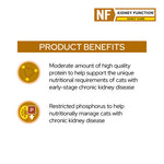 PRO PLAN Veterinary Diet Feline NF Renal Function Early Care Chicken Pouches Wet Cat Food 85g x 10