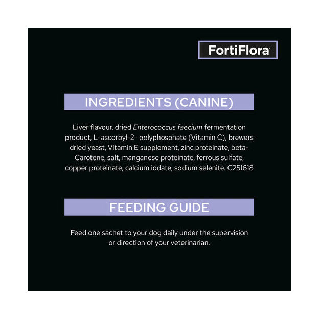 PRO PLAN Veterinary Supplements FortiFlora Canine Probiotic Supplement 30 x 1g sachets