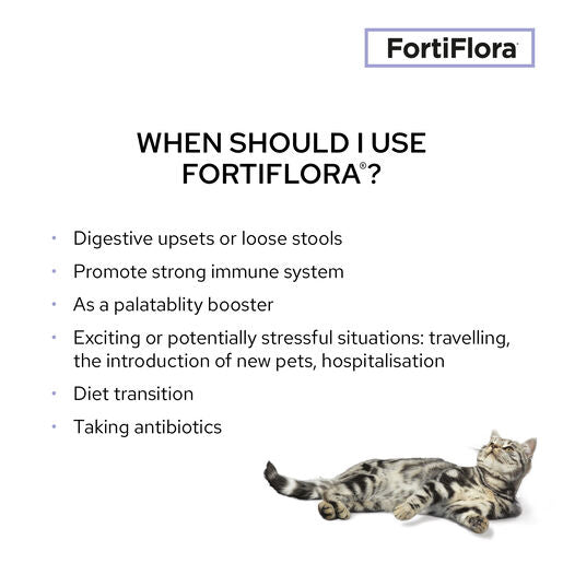 PRO PLAN Veterinary Supplements FortiFlora Feline Probiotic Supplement 30 x 1g sachets
