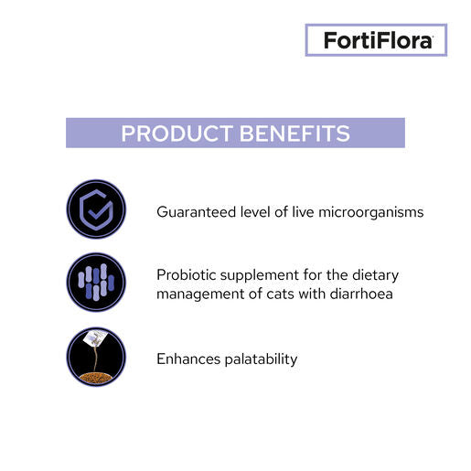 PRO PLAN Veterinary Supplements FortiFlora Feline Probiotic Supplement 30 x 1g sachets