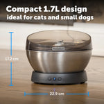 PetSafe HydroSphere 1.7L Stainless Steel Fountain