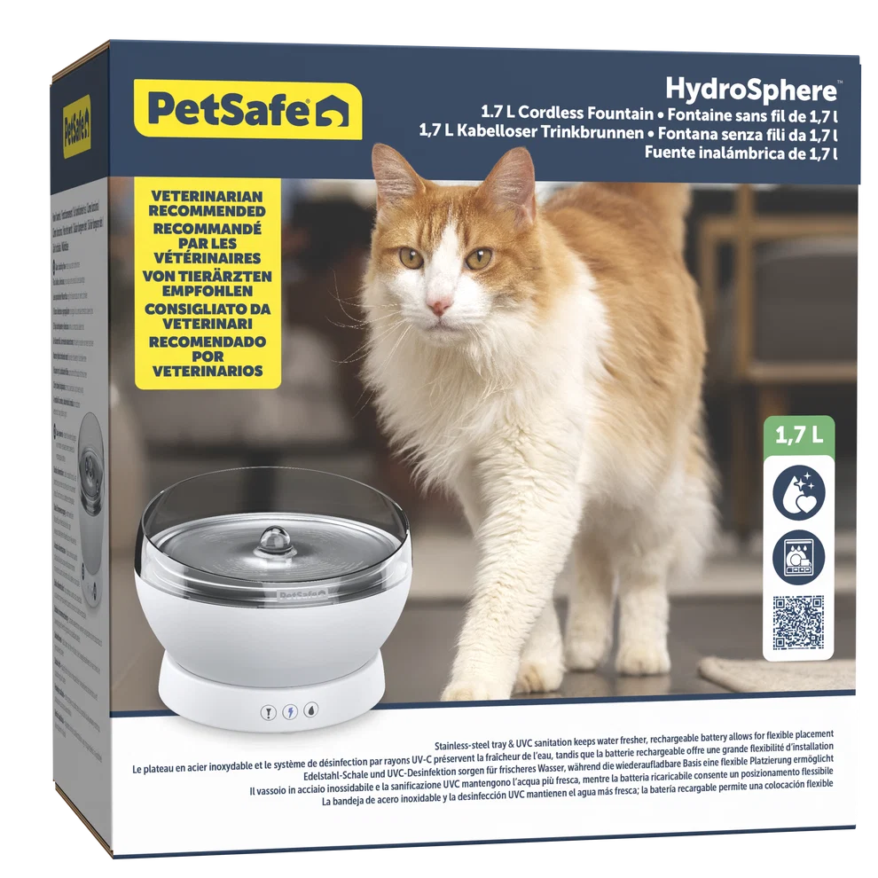 PetSafe HydroSphere 1.7L Cordless Fountain