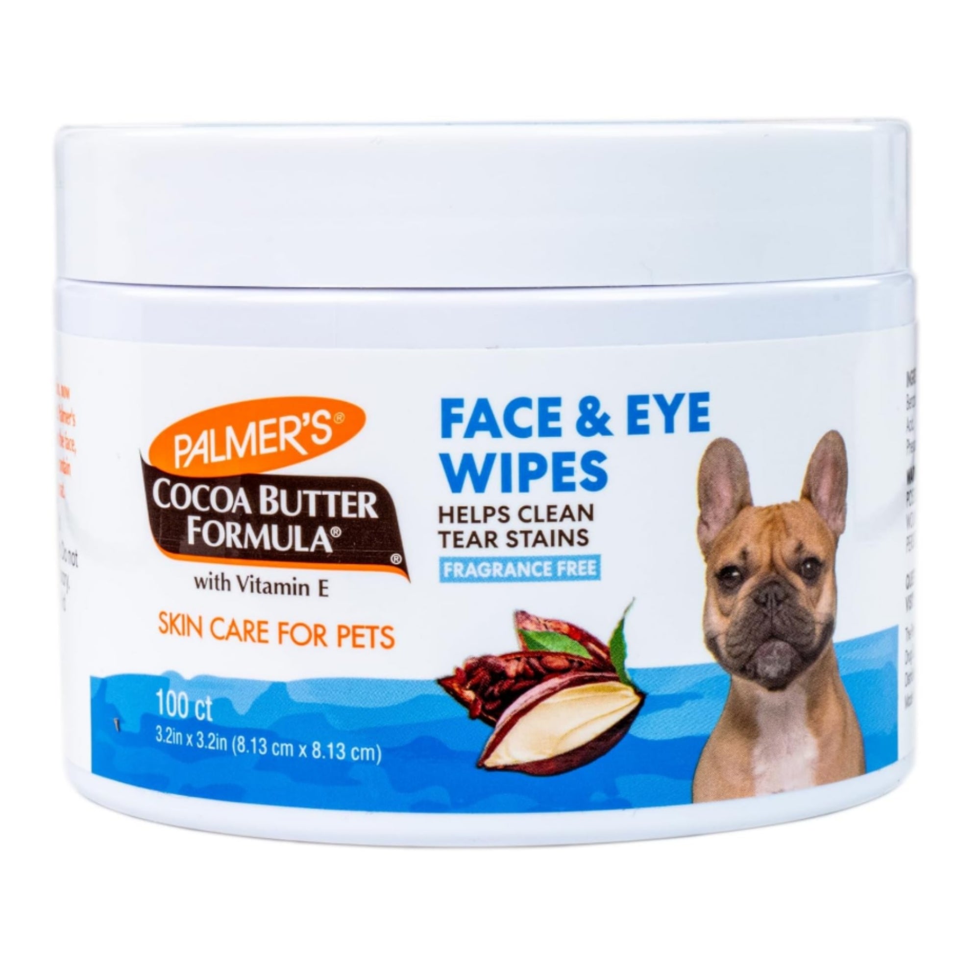Palmer's for Pets Face & Eye Wipes with Cocoa Butter 100pk - Unscented