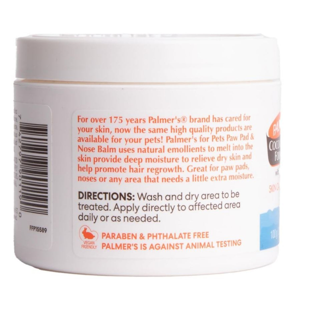 Palmer's for Pets Paw Pad & Nose Balm with Cocoa Butter 100g - Unscented