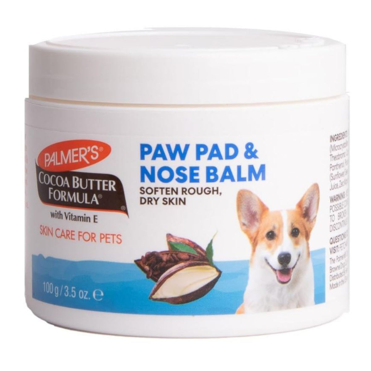 Palmer's for Pets Paw Pad & Nose Balm with Cocoa Butter 100g - Unscented