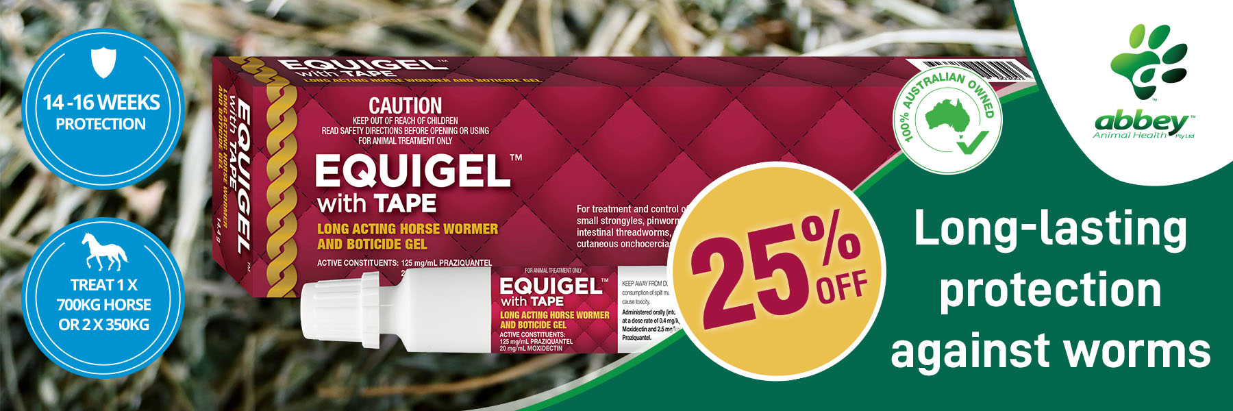 Abbey Equigel Horse Wormer ON SALE NOW