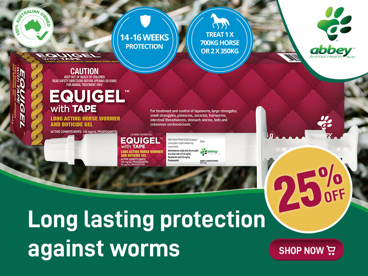 Abbey Equigel Horse Wormer ON SALE NOW