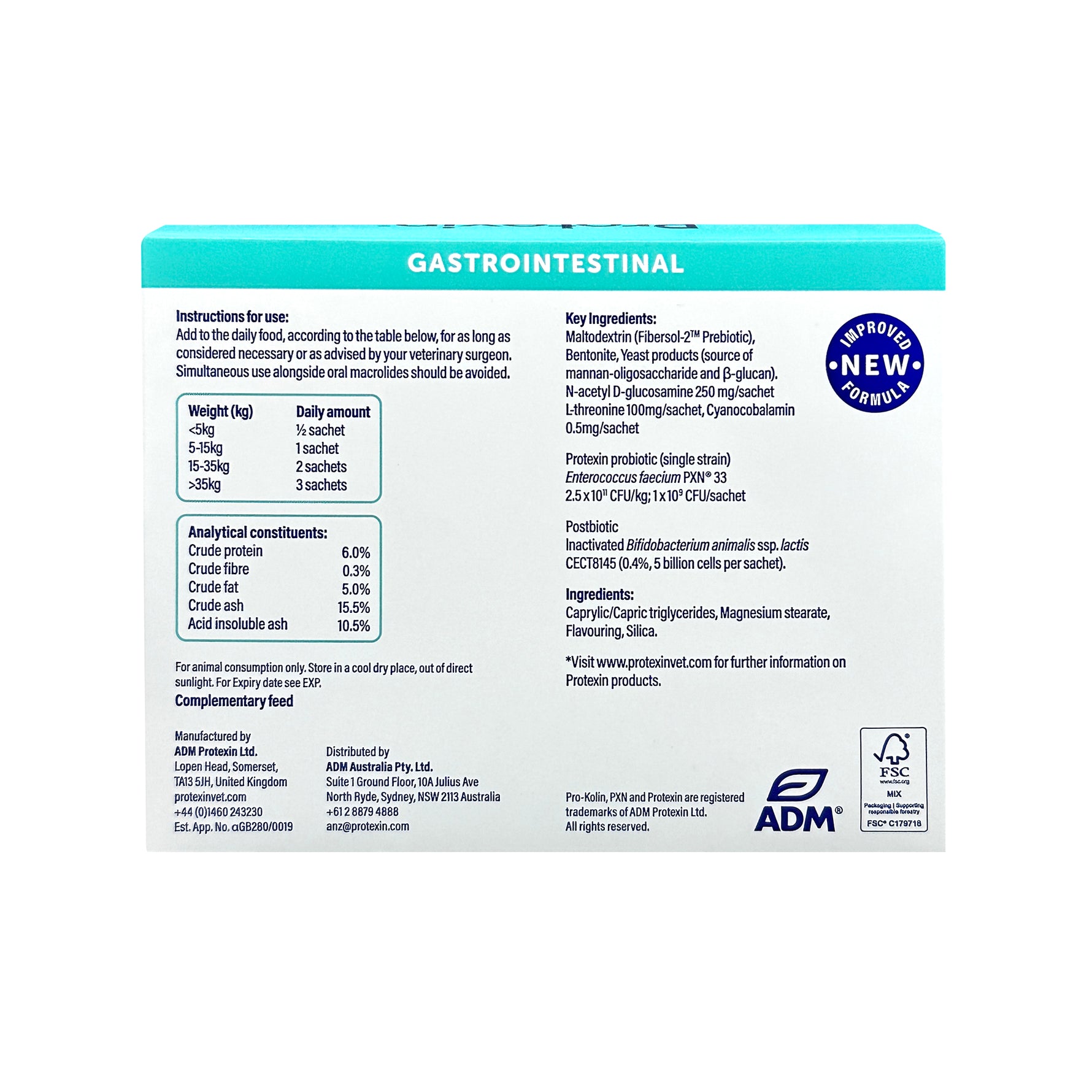 Protexin Pro-Kolin Enterogenic - 30x4g sachets