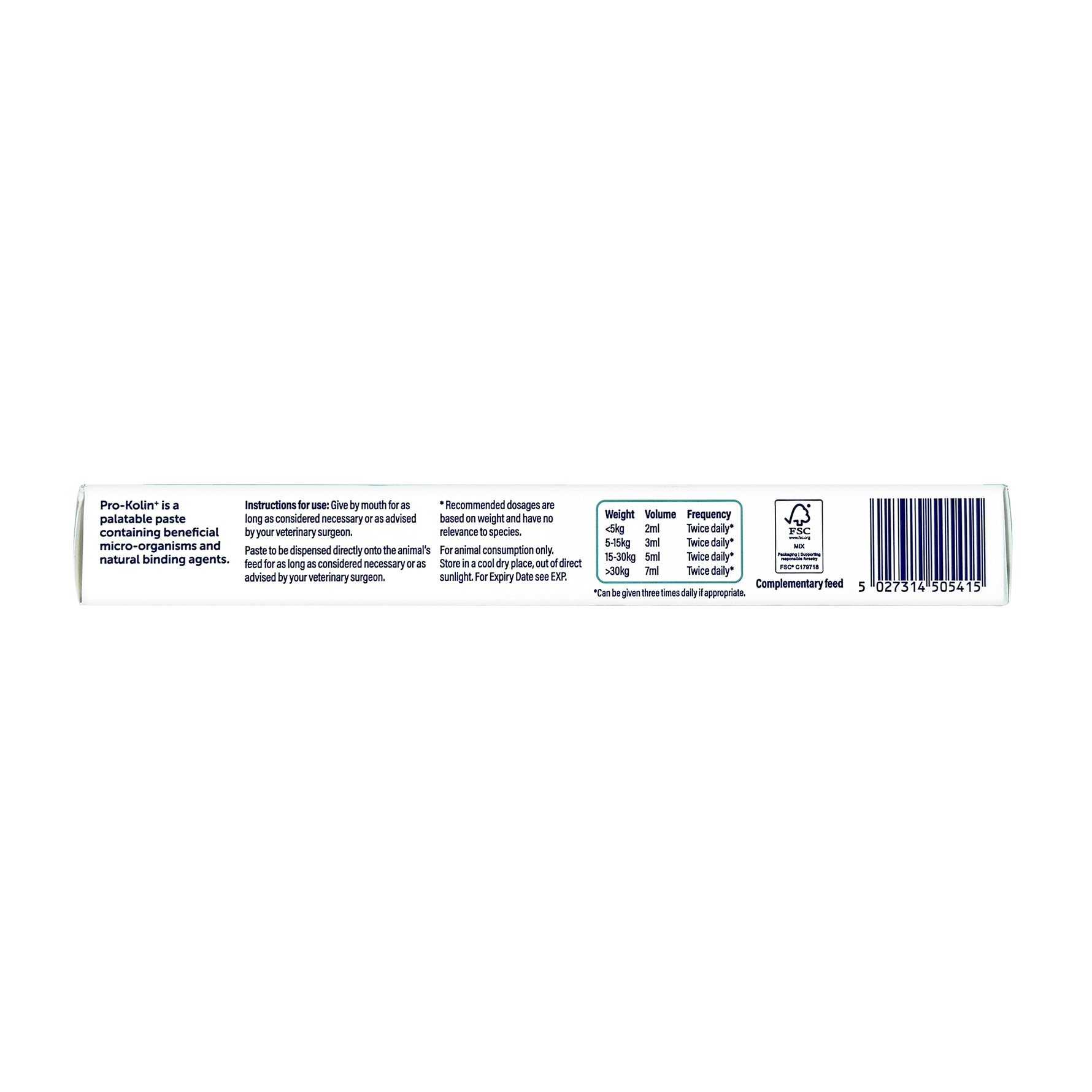 Protexin Pro-Kolin+ Probiotic Paste for Dogs & Cats