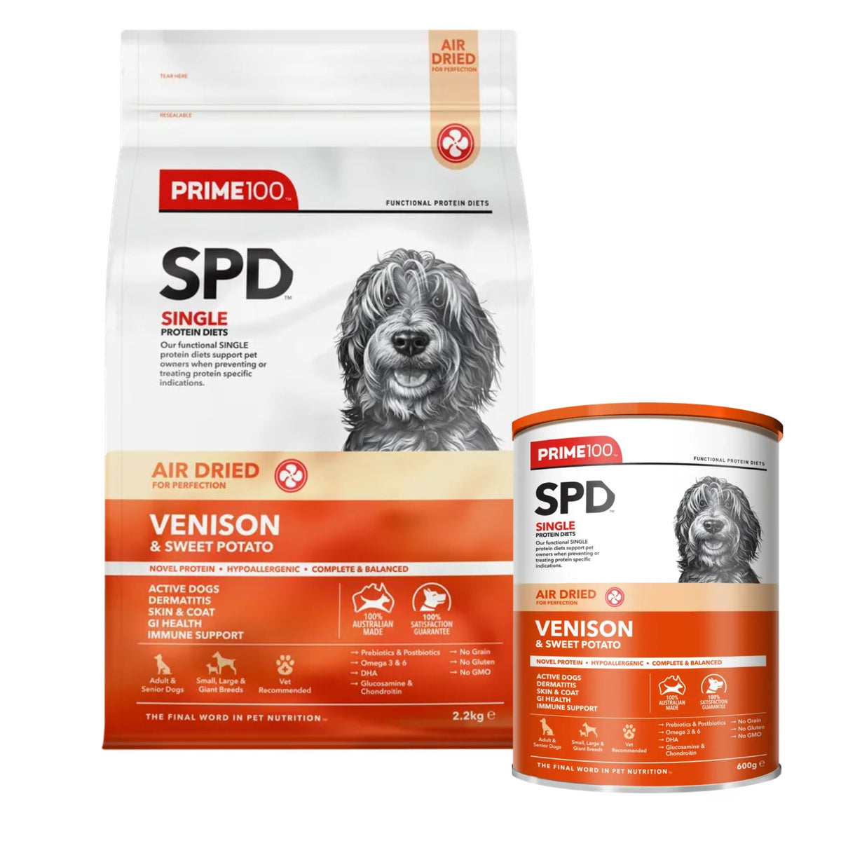 Prime100 SPD Air Dried Venison & Sweet Potato