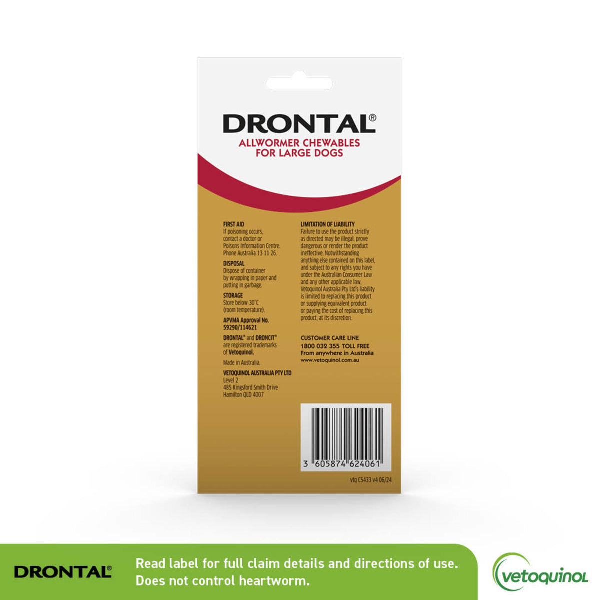 Drontal Allwormer Chews for Large Dogs