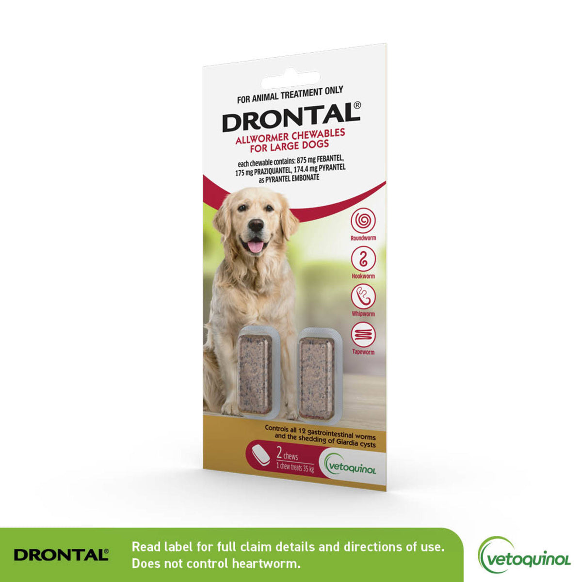 Drontal Allwormer Chews for Large Dogs