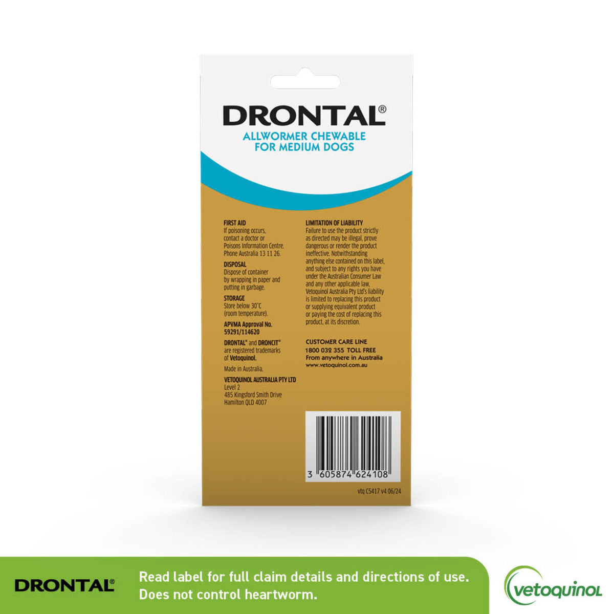 Drontal Allwormer Chews for Medium Dogs