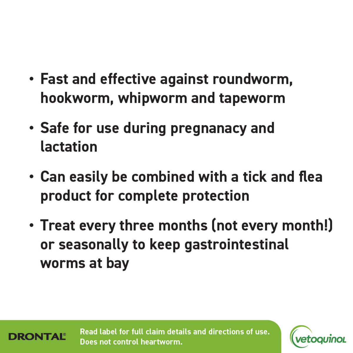 Drontal Allwormer Tablets for Small Dogs and Puppies, 4 Tablets