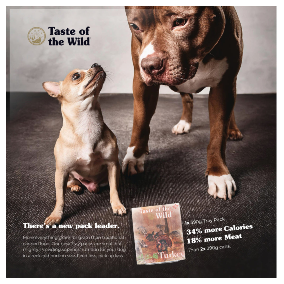 Taste of the Wild Turkey & Duck with Fruit & Vegetables Adult Wet Dog Food Tray 390g X 7