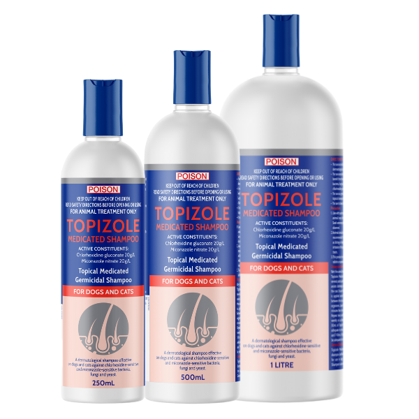 Topizole Medicated Shampoo for Dogs & Cats