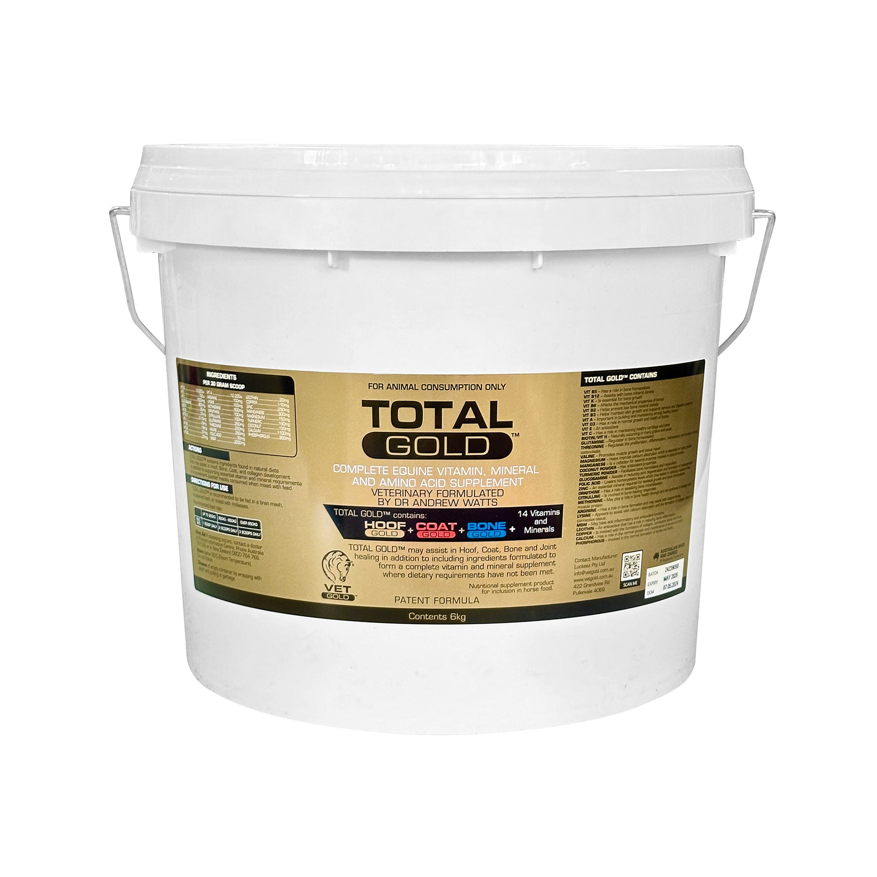 Total Gold Complete Equine Vitamin, Mineral & Amino Acid Supplement