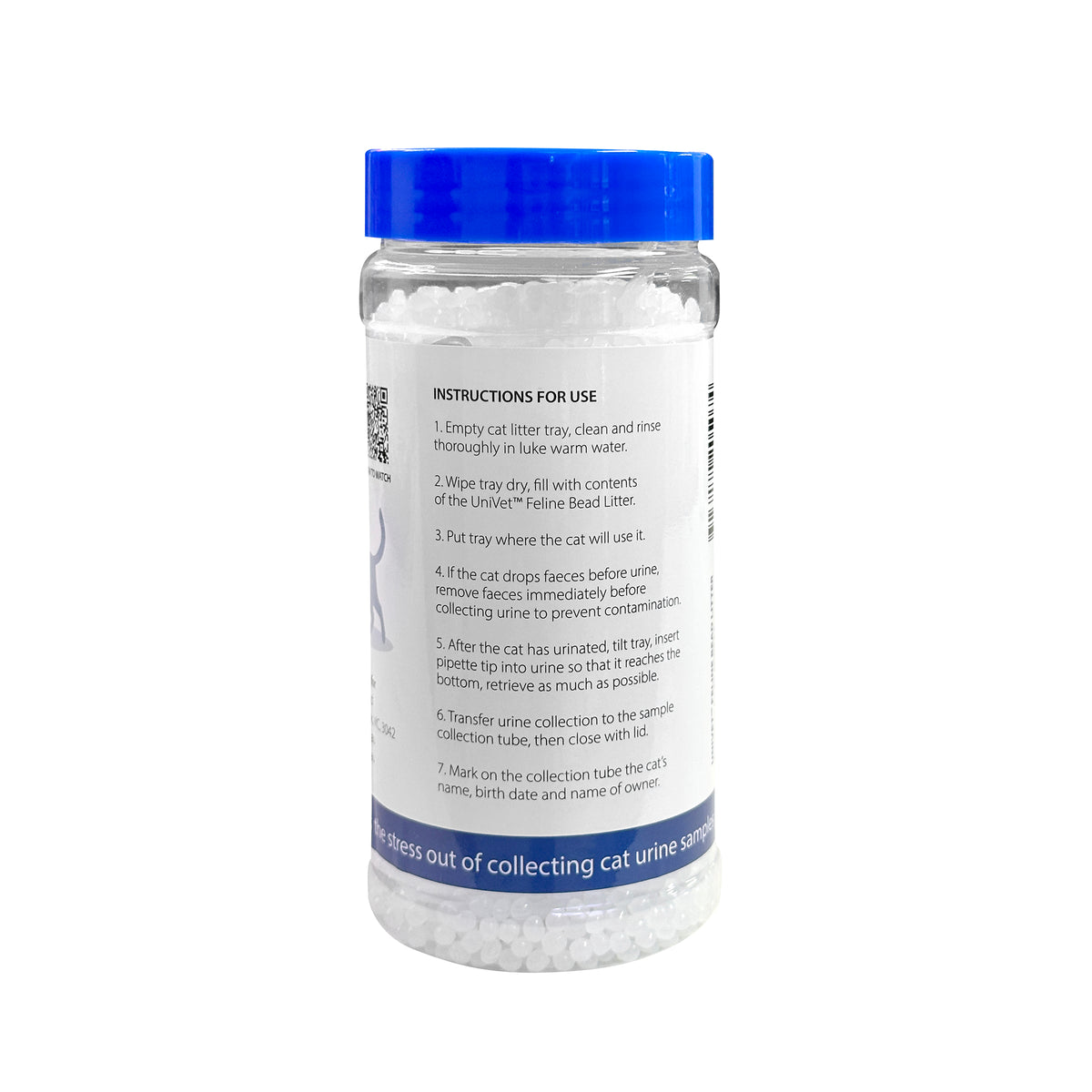 UniVet Bead Litter Urine Sample Kit for Cats 200g