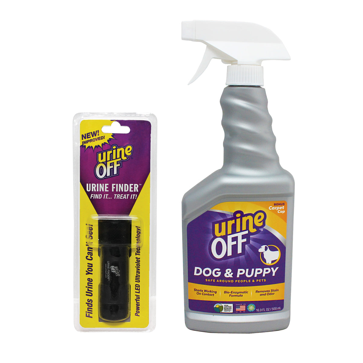 Urine Off for Dogs &amp; Puppies 500mL + Torch Value Bundle