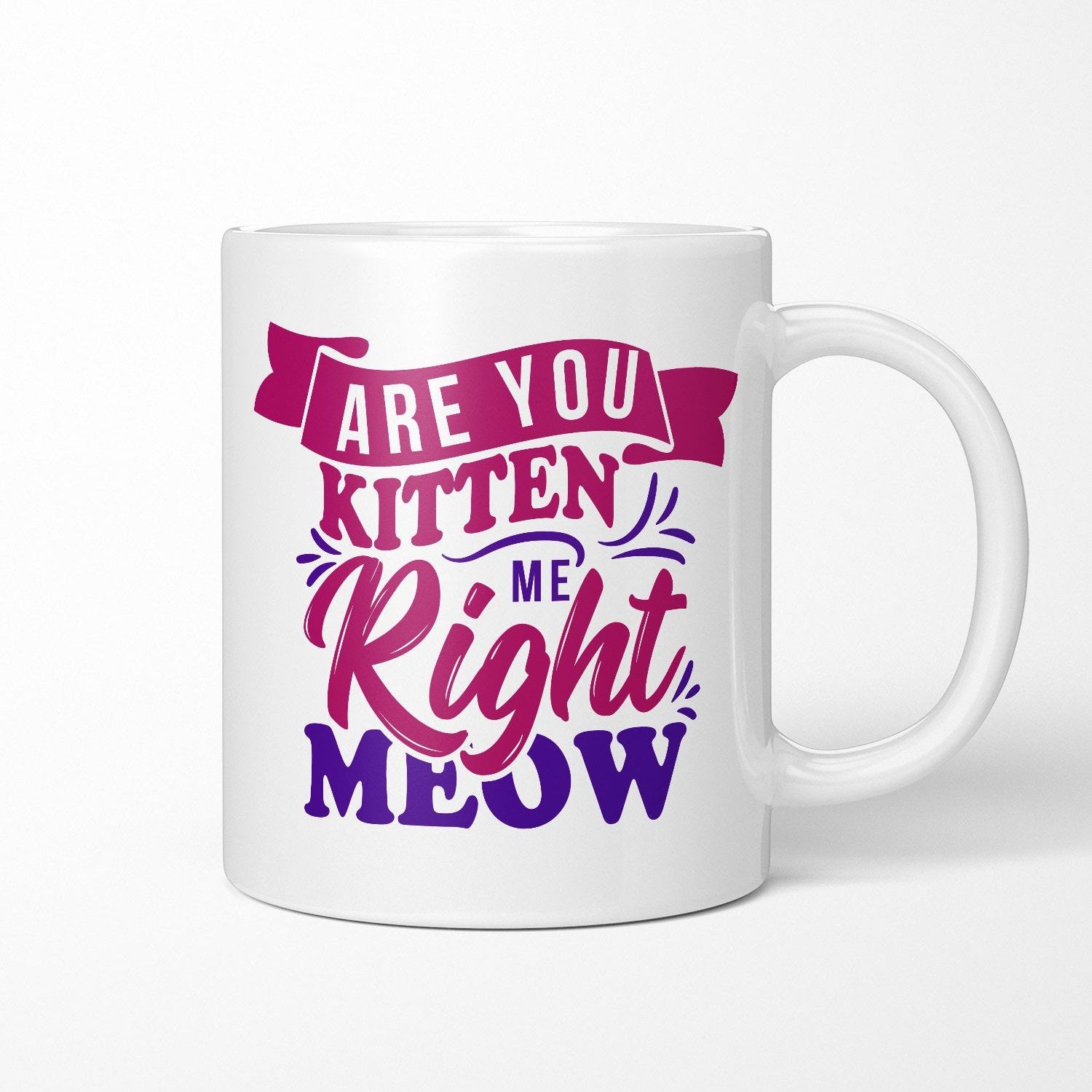 Are You Kitten Me Right Meow Ceramic Mug