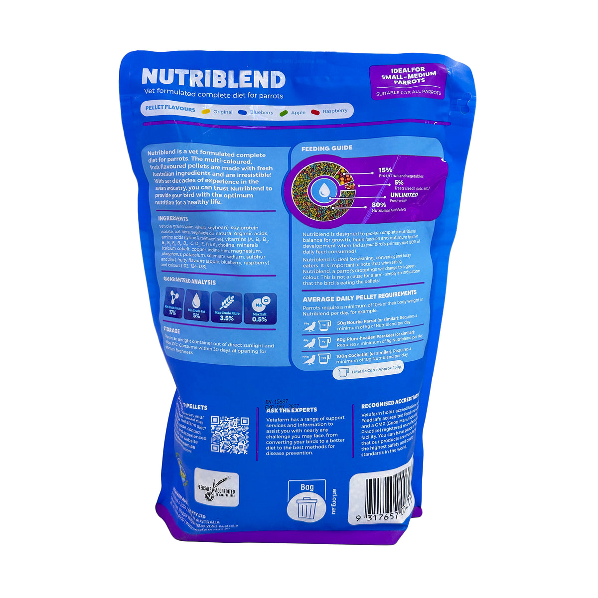 Vetafarm Nutriblend Pellets Mini