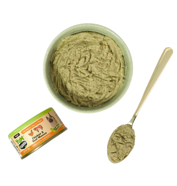 YumGuard Chicken & Beef Mousse Immunity Support for Adult Cats 80g x 12
