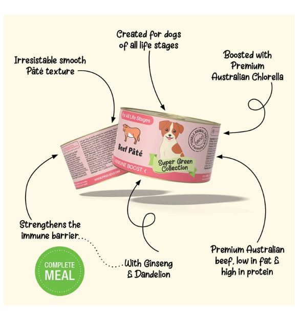 YumGuard Beef Pâté Immune Boost Dog Food 170g x 12