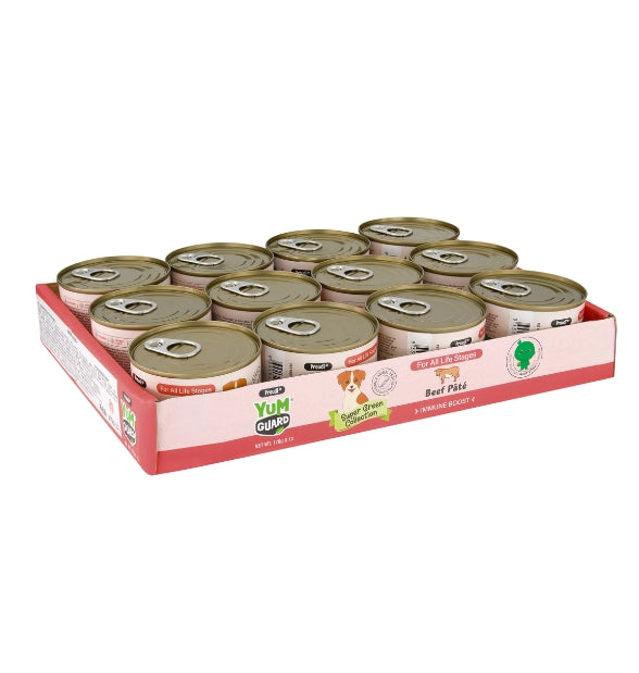 YumGuard Beef Pâté Immune Boost Dog Food 170g x 12