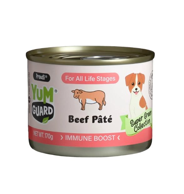 YumGuard Beef Pâté Immune Boost Dog Food 170g x 12