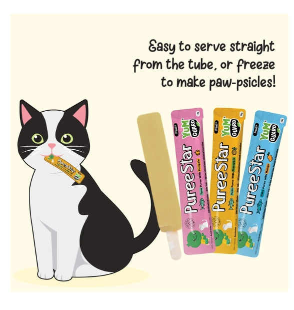 YumGuard PureeStar Premium Treats for Cats Combo Box 14g x 36 sachets