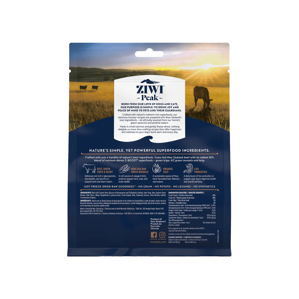 Ziwi Peak Freeze Dried Raw Superboost Daily Meal Topper - Beef
